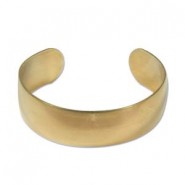 Armreif Rohling Cuff domed ¾ Inch - Raw brass